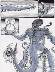 absurd_res anthro asterozoan brain cephalopod clothed clothing comic echinoderm female gore gun hi_res holding_gun holding_object holding_ranged_weapon holding_weapon larger_male male mammal marine mollusk monochrome muscular muscular_male nickelodeon organs patrick_star ranged_weapon rodent sandy_cheeks sciurid size_difference smaller_anthro spongebob_squarepants squidward_tentacles starfish stillinthesimulation tentacle text tree_squirrel weapon