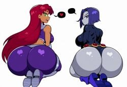 2girls ai_generated alien alien_girl anus ass big_ass big_breasts big_butt bottom_heavy breasts bubble_ass bubble_butt dat_ass dc dc_comics demon_girl dumptruck_ass duo fat_ass fat_butt females females_only grey_body grey_skin half_demon heart huge_ass huge_breasts huge_butt large_ass large_breasts large_butt leotard looking_at_viewer mullon novelai orange_body orange_skin raven_(dc) solo starfire superheroine tamaranean teen_titans thick_ass thick_thighs top_heavy wide_hips