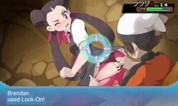 1boy 1boy1girl brendan_(pokemon) competitive_intercourse competitive_sex female gameplay_mechanics health_bar kim_da-yoon pokemon pokemon_battle pokemon_oras pokemon_rse roxanne_(pokemon) sexfight straight