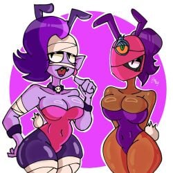 bapzey_bot_(artist) brawl_stars bunny bunny_girl emz_(brawl_stars) tagme tara_(brawl_stars)