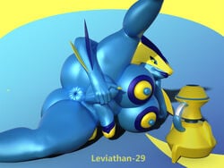 3d android anthro blue_skin cyber_dragon dickgirl dragon idsaybucketsofart intersex leviathan-29 machine reptile robot scalie solo