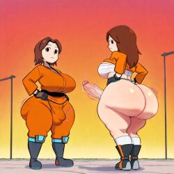 2futas ai_generated ass ass big_ass big_breasts big_butt breasts bulge erection fundoshi fundoshi_futanari fundoshilover101 futanari happi_(clothing) huge_ass huge_breasts huge_butt loincloth mii_gunner nintendo sarashi super_smash_bros.