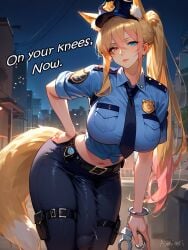 1futa absurd_res ai_generated amiiari belt big_breasts big_penis bulge bulge_through_clothing city detailed dickgirl erect erection erection_under_clothes fox_ears fox_girl fox_tail foxyevoxy futa_only futanari handcuffs highres huge_ass huge_breasts huge_cock huge_penis long_penis massive_penis midriff night outdoors penis penis_to_the_knees penis_under_clothes police police_uniform policewoman ponytail public thick_thighs thigh_strap tie tight_pants tight_shirt virtual_youtuber vtuber