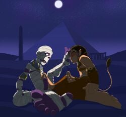 2boys erection gay kolossal male male_only mummy penis sphinx_(sphinx_and_the_cursed_mummy) sphinx_and_the_cursed_mummy tagme tutankhamun_(sphinx_and_the_cursed_mummy) video_games yaoi