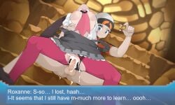 1boy 1boy1girl brendan_(pokemon) competitive_intercourse competitive_sex female gameplay_mechanics health_bar kim_da-yoon pokemon pokemon_battle pokemon_oras pokemon_rse roxanne_(pokemon) sexfight straight