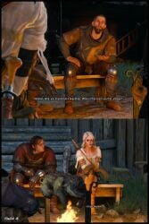 3d barefoot ciri closed_eyes fat_male feet feet_fetish female hot kissing makeout male nude nude_female phillip_strenger sex sexy standing_sex sumwut3d the_witcher_(series) the_witcher_3:_wild_hunt tongue_kiss ugly_bastard