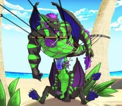 age_difference anthro ball_size_difference balls balls_on_head barazoku beach beard belly biceps big_balls big_muscles big_penis body_hair bottomwear bottomwear_down chest_hair claws closed_eyes clothing cloud crome day digitigrade dragon duo emanata erection european_mythology facial_hair father father_and_child father_and_son flaccid foreskin frill_(anatomy) genital_piercing genitals glans hair hammock hi_res horn huge_balls huge_cock huge_muscles humanoid_genitalia humanoid_penis incest leaf lying male male/male masturbation mature_anthro mature_male musclegut muscular muscular_anthro muscular_male mythological_creature mythological_scalie mythology non-mammal_balls on_front outside palm_tree parent parent_and_child parent_and_son pawpads pecs penile penile_masturbation penis penis_on_face penis_piercing penis_size_difference piercing plant prince_albert_piercing pubes sand scales scalie seaside sex seyrmo shadow sitting size_difference sky sleep_sex sleeping smile son swimming_trunks swimming_trunks_down swimwear teeth tree vein water western_dragon wings zach_(crome)