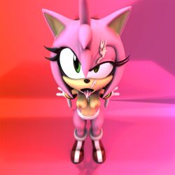 3d 3d_(artwork) 3d_model 3d_render 3dcg amy_rose blender blender_(artwork) blender_(software) blender_cycles cumcum_on_body furry green_eyes non-human pink_body pink_hair sega solo_female solo_focus sonic_(series) sonic_the_hedgehog_(archie) sonic_the_hedgehog_(comics) sonic_the_hedgehog_(idw) sonic_the_hedgehog_(series)