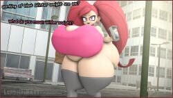 1girls 3d ass big_ass big_breasts breasts cleavage female female_only huge_ass huge_breasts hyper_ass hyper_breasts la_brava_(my_hero_academia) lordscrubart my_hero_academia no_nudity obese obese_female overweight overweight_female solo tagme thick_thighs wide_hips winter_weight