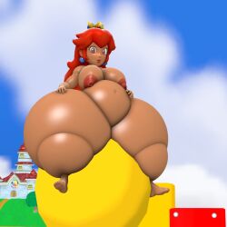 1girls 3d 3d_(artwork) big_ass chubby_female fat fat_female fat_thighs female female_only gigantic_thighs huge_thighs human human_only kennyb0mber_(artist) mario_(series) nintendo nipples nude princess princess_peach royalty sitting small_breasts super_mario_bros. tagme tanned_peach thick_thighs thighs thunder_thighs