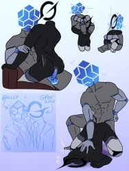 anal anal_sex bagley_(watch_dogs_legion) bent_over black_skin gay gay_sex glowing_penis grok grok_(twitter) grok_(x) grok_(xai) leo_(npetryck) logo_head male/male male_penetrating_male muscular_male no_face oc oc_x_canon original_character personification riding riding_cock riding_dick riding_penis robot robot_humanoid sofa sofa_sex watch_dogs watch_dogs_legion