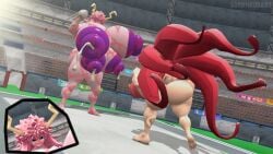 2girls 3d 3d_(artwork) 4_breasts about_to_fight acid all_for_one ass big_ass big_breasts breasts huge_ass huge_breasts hyper_breasts la_brava_(my_hero_academia) large_breasts lordscrubart mina_ashido my_hero_academia naked naked_female nipples nude tagme thick_thighs wide_hips wtf