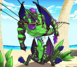 age_difference anthro anthro_on_anthro anthro_penetrated anthro_penetrating anthro_penetrating_anthro ball_size_difference balls barazoku beach beard belly biceps big_balls big_muscles big_penis bodily_fluids body_hair bottomwear bottomwear_down chest_hair claws closed_eyes clothing cloud crome cum cum_in_mouth cum_inside cum_splatter cum_while_penetrated cumshot day digitigrade dragon duo ejaculation erection european_mythology facial_hair father father_and_child father_and_son father_penetrating_son fellatio frill_(anatomy) genital_fluids genitals hair hammock hi_res horn huge_balls huge_cock huge_muscles humanoid_genitalia humanoid_penis incest leaf looking_pleasured lying male male/male male_penetrated male_penetrating male_penetrating_male masturbating_while_penetrated masturbation mature_anthro mature_male motion_lines musclegut muscular muscular_anthro muscular_male mythological_creature mythological_scalie mythology neck_bulge non-mammal_balls on_front oral oral_penetration orgasm outside palm_tree parent parent_and_child parent_and_son pawpads pecs penetration penile penile_masturbation penile_penetration penis penis_in_mouth penis_size_difference plant pubes sand scales scalie seaside sex seyrmo shadow sitting size_difference sky sleep_sex sleeping smaller_penetrated smile son sweat swimming_trunks swimming_trunks_down swimwear teeth tree vein water western_dragon wings younger_penetrated zach_(crome)