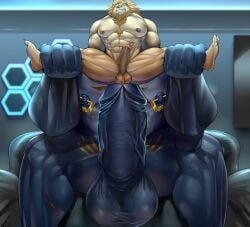 2025 alvintanubis anthro areola arm_markings balls barazoku beard big_balls big_penis black_sclera blue_areola blue_body blue_nipples blue_scales chair chest_markings chest_scar duo dylan_(alvintanubis) facial_hair felid fin fin_scar fish fur furniture genitals golden_markings green_eyes hair head_fin hi_res holding_both_legs holding_legs_open huge_balls huge_cock imminent_anal inside larger_anthro larger_male leg_markings leg_scar lion male male/male mammal mane marine markings multicolored_body multicolored_scales nipple_piercing nipple_ring nipples nude on_chair orange_hair orange_mane pantherine penis piercing pubes ring_piercing scales scar sft shark shoulder_markings shoulder_scar sitting sitting_on_chair size_difference smaller_anthro smaller_male spread_legs spreading tan_body tan_fur thigh_markings two_tone_body two_tone_scales vein veiny_penis white_body white_scales