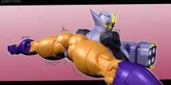 2026 3d 3d_(artwork) 3d_render big_breasts cybertronian decepticon female legs_spread mengsk presenting_anus presenting_hindquarters presenting_pussy purple_anus purple_lipstick purple_pussy thick_ass thick_thighs thunderblast transformers yellow_body yellow_eyes