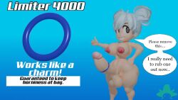 1futa 3d 3d_(artwork) cock_ring futa_only futanari glacier_woman hates_it inhibitor_ring kennyb0mber_(artist) tagme