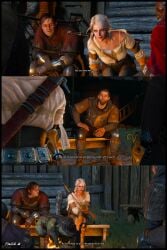 3d barefoot ciri closed_eyes fat_male feet feet_fetish female hot kissing makeout male nude nude_female phillip_strenger sex sexy standing_sex sumwut3d the_witcher_(series) the_witcher_3:_wild_hunt tongue_kiss ugly_bastard