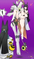 ! after_birth birth birthing birthing_monster chibrooo corrupted corruption ether_corruption ethereal_(zenless_zone_zero) ethereal_(zzz) ethereal_monster fox_ears fox_girl green_cum heart hoshimi_miyabi interspecies interspecies_pregnancy lactation leash mihoyo miyabi's_mother monster_cock mother mother_and_daughter pregnancy pregnant prolapse prolapsed_cervix prolapsed_pussy saggy_breasts suspended_in_midair tagme thiren umbilical_cord vaginal_prolapse zenless_zone_zero