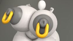 3d big_ass big_breasts donut_anus figure front_view lordscrubart nipple_piercing template