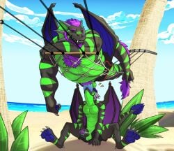 age_difference anthro anthro_on_anthro anthro_penetrated anthro_penetrating anthro_penetrating_anthro ball_size_difference balls barazoku beach beard belly biceps big_balls big_muscles big_penis bodily_fluids body_hair bottomwear bottomwear_down chest_hair claws closed_eyes clothing cloud crome day digitigrade dragon duo erection european_mythology facial_hair father father_and_child father_and_son father_penetrating_son fellatio frill_(anatomy) genitals hair hammock hi_res horn huge_balls huge_cock huge_muscles humanoid_genitalia humanoid_penis incest leaf looking_pleasured lying male male/male male_penetrated male_penetrating male_penetrating_male masturbating_while_penetrated masturbation mature_anthro mature_male motion_lines musclegut muscular muscular_anthro muscular_male mythological_creature mythological_scalie mythology neck_bulge non-mammal_balls on_front oral oral_penetration outside palm_tree parent parent_and_child parent_and_son pawpads pecs penetration penile penile_masturbation penile_penetration penis penis_in_mouth penis_size_difference plant pubes sand scales scalie seaside sex seyrmo shadow sitting size_difference sky sleep_sex sleeping smaller_penetrated son sweat swimming_trunks swimming_trunks_down swimwear teeth tree vein water western_dragon wings younger_penetrated zach_(crome)