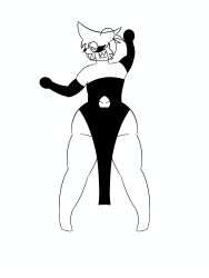 black_and_white cheek_tuft dropout_bear extra_mouth good_ass_job_(album) head_tuft kanye_west_(copyright) monochrome never_finished simple_background simple_coloring thick_thighs unfinished yosoybonfie