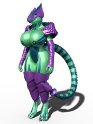 3d android anthro buttplug cyber_dragon dragon female green_skin idsaybucketsofart latex_skin machine reptile robot scalie sex_toy solo tattoo tribal_tattoo vera-01