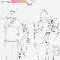 ashxrzzz forsaken_(roblox) from_behind john_doe_(forsaken) male male/male male_focus male_only request requested roblox roblox_game robloxian self_upload sketch small_top_big_bottom smaller_male stab stabbed tagme two_time