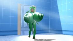 1girls 3d barefoot blaster_master breasts_bigger_than_head completely_nude completely_nude_female female female_only full_body huge_breasts kanna_(blaster_master) lordscrubart naked naked_female nude nude_female plant plant_girl solo solo_female tagme