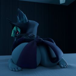 1:1 3d absurd_res bahamut0 female hi_res humanoid league_of_legends purple_body riot_games solo tencent vex_(league_of_legends) yordle