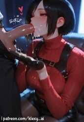 1boy 1girls ada_wong ai_generated balls big_balls big_breasts big_nipples big_penis black_hair boobjob bottomless breasts cum cum_in_mouth cum_inside cum_on_face erection female female_on_cloth hi_res highres klexyai light-skinned_female light-skinned_male light_skin lipstick male male/female mammal mature mature_female mature_male nipples open_mouth penetration penis penis_in_mouth pussy red_lipstick resident_evil resident_evil_4 sex short_hair tagme thighs unknown_male unseen_face unseen_male_face vaginal_only vaginal_penetration voluptuous