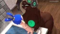 3d 3d_animation age_difference animated ass ass_clapping bbw big_ass big_breasts big_nipples bigger_female breasts chubby chubby_female clapping_cheeks cum dark-skinned_female dark_skin edit edited excessive_cum female headgear headphones headwear huge_ass huge_breasts inkling inkling_boy john_(splatoon) leviantan581re longer_than_30_seconds male marina_(splatoon) marina_ida moaning nintendo nipples octoling octoling_girl sex shorter_than_one_minute size_difference small_but_hung smaller_male sound sound_effects splatoon splatoon_(series) splatoon_2 tagme taller_female video