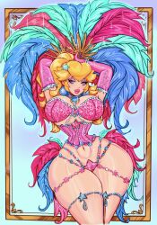 princess peach from mario (series) by theartofmathew