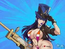 1girls 2xko ai ai_assisted ai_edit big_breasts bikini breasts caitlyn_kiramman child_bearing_hips curvy curvy_figure dizelxl edit edited_screencap female gun hi_res large_breasts league_of_legends lesbian_flag lesbian_pride_bikini lesbian_pride_colors lips lipstick long_hair micro_bikini orientation_play orientation_play_(lore) purple_lipstick riot_games screencap sling_bikini thick thick_thighs voluptuous voluptuous_female waist wide_hips
