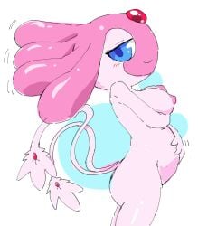 adorable anthro anthropomorphic belly big_belly blush blushing_female breasts cute female half_closed_eye holding_belly legendary_pokemon mesprit mutuki_tokemaru naked naked_female nipples nsfw nude nude_female pokegal pokegirl pokegirl_as_pokemon pokemon pokemon_(species) pokemorph pregnant pregnant_female sexy sexy_body sexy_girl sexy_pose smiling smiling_female tokemaru