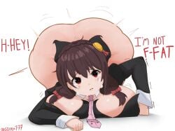 ass_bigger_than_head ass_body ass_in_air big_ass big_breasts breasts breasts_bigger_than_head breasts_pressed_against_floor brown_hair busty busty_female cleavage cleavage_overflow crying crying_with_eyes_open cute cute_face fat_ass female female_focus female_only front_facing_with_ass ginga777 kono_subarashii_sekai_ni_shukufuku_wo! konosuba oppai pale-skinned_female red_eyes sexy sexy_body solo solo_female solo_focus thick_ass twintails yunyun_(konosuba)