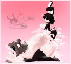 1futa 1girls anal_penetration anal_sex anthro areolae ass_bigger_than_head big_breasts breasts bunny_girl cat_ears cognitive_crisis crown cum delta_m. different_size excessive_cum fat_ass female futanari heels hyper_penis mallory_(theshipysea) necklace nipples pennybun_(multicolors) rabbit5gamer sex shipy socks sweat sweaty_body tagme the_shipy_sea thick_thighs tongue_out