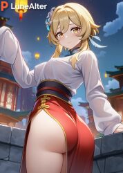 lumine (genshin impact) from genshin impact by lunealter