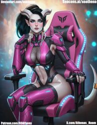 ai_assisted ai_generated big_breasts big_butt demon_girl demon_horns draenei draenei_female draenei_paladin draenei_shaman graenei perky_balls perky_breasts succubus succubus_horns succubus_tail thick_ass thick_legs thick_thighs world_of_warcraft xoathena