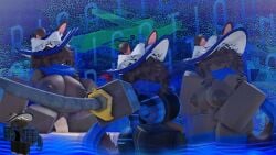 1girls 3d animal_tail areolae arrymix ass big_breasts breasts brown_hair brown_skin bunny_ears clothed cowgirl_position dream_game hat nashatra_bealdhild nipples nude penis pussy reference_image request roblox roblox_avatar robloxian rule_34_comment scarf self_upload sword tagme thighs