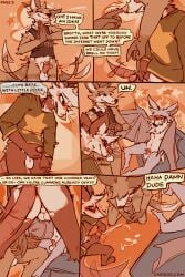 2026 2:3 american_opossum anthro ass balls bat biped blush bodily_fluids bottomless bottomless_anthro bottomless_male brell_(lawyerdog) canid canine canis cantio_(lawyerdog) closed_eyes clothed clothing comic coyote cum cum_on_ground cumshot dialogue digital_media_(artwork) ejaculation english_text erection genital_fluids genitals grotto_(lawyerdog) group hi_res humanoid_genitalia humanoid_penis lawyerdog male male/male mammal marsupial masturbation membrane_(anatomy) membranous_wings neck_tuft penile penile_masturbation penis smike speech_bubble tail tail_motion tailwag text trio tuft winged_arms wings