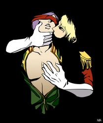 2boys blonde_hair bondage char_aznable garma_zabi gundam male male_only military yaoi