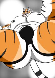 absurd_res anthro epic_games felid fortnite hi_res male male_only mammal night_lamby oscar_(fortnite) pantherine solo striped_body stripes tiger