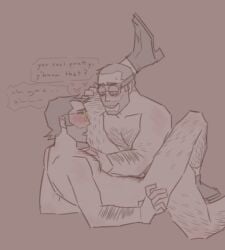 anal anal_sex arm_hair blush chest_hair engineer_(team_fortress_2) gay gay_sex goggles leg_hair lifting_leg mpregjfk naked_shoes praise praise_kink sniper_(team_fortress_2) sunglasses team_fortress_2 twink twink_penetrated wholesome wholesome_sex yaoi