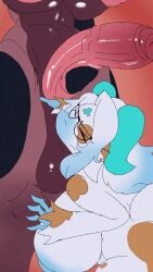 2d_animation 9:16 abs animated anthro areola ball_suck balls balls_in_mouth big_areola big_balls big_breasts big_penis breasts closed_eyes duo eyewear female female_focus genitals glasses gynomorph hand_on_penis hi_res huge_balls huge_breasts huge_cock humanoid_genitalia humanoid_penis intersex intersex/female masturbation nipples offscreen_character oral patrick_weste_(artist) penile penile_masturbation penis sex species_request sucking