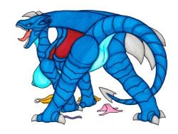 4_toes after_transformation all_fours alpha_channel angry anthro anus areola ass bahamut big_breasts big_butt blue_areola blue_body blue_eyes blue_nipples blue_scales blue_sclera bra breasts claws clothing dragon dress erect_nipples european_mythology feet female feral final_fantasy final_fantasy_viii genitals heel_claw implied_transformation ivanks long_neck long_tail looking_at_viewer mental_transformation mythological_creature mythological_scalie mythology nipples nude open_mouth panties pink_clothing pink_panties pink_underwear presenting presenting_hindquarters pupils purple_bra purple_clothing purple_underwear raised_tail rear_view roaring scales scalie selphie_tilmitt semi-anthro sharp_teeth side_view simple_background slit_pupils solo spade_tail spread_legs spreading square_enix tail teeth toe_claws toes tongue tongue_out torn_bra torn_clothing torn_panties torn_underwear transparent_background underwear vulva western_dragon wing_claws wings yellow_clothing yellow_dress