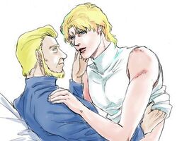 blex_forer blonde_hair char_aznable dilf gundam male male_only quattro_vageena