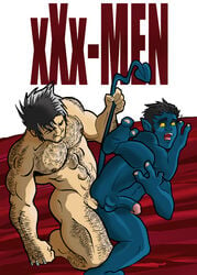 james_howlett male male_only marvel multiple_males nightcrawler straight_hair wolverine_(x-men) x-men xxx-men yaoi