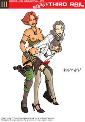 2girls female female_only human meryl_silverburgh metal_gear metal_gear_solid multiple_females multiple_girls naomi_hunter strap-on trdl yuri