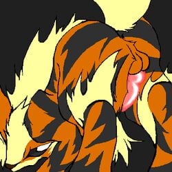 anthro arcanine camiod color feral fur furry male male_only nintendo nude penis pokemon pokemon_(species) raised_tail solo tagme tail testicles windie