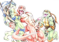 2003 anthro dj_mixer_(character) furry leonardo male_only michelangelo smooth_skin tagme teenage_mutant_ninja_turtles tmnt_1987 zen